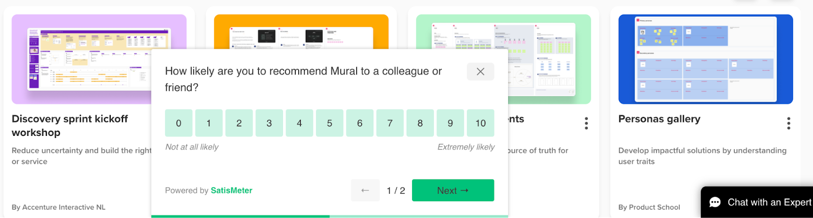 Mural NPS survey